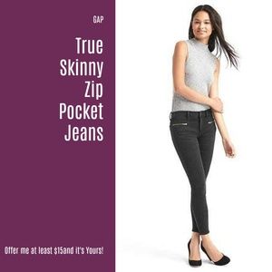 Gap True Skinny Zip Pocket Jean (3 for $30) (D4)